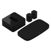 Sonos 5.1 Surround Set - Home Theater System with Playbase, Sub and 2 Sonos Ones for TVs on stands and furniture (Black)
