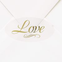 325pk Love Seal - Gold-Envelope Seals