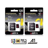 addlink 128GB 2 Pack Micro SD Card SDXC U3 V30 A1 Memory Card with Adapter with Read 100MB/s high Speed
