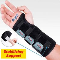 Wrist Brace for Carpal Tunnel, Adjustable Wrist Support Brace with Splints Right Hand, Large/X-Large, Arm Compression Hand Support for Injuries, Wrist Pain, Sprain, Sports