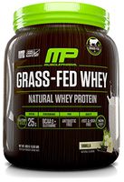 MP Grass Fed Whey Protein, 100% All Natural Whey Protein Isolate, No Artificial Flavors, Colors or sweeteners, Gluten Free, Non GMO, Vanilla, 14 Servings
