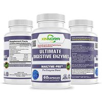 XINNORA Ultimate Digestive Enzymes Plus Prebiotics & Probiotics Support for Better Digestion & Nutrient Absorption - for IBS, Gallbladder, Gas, Bloating, Constipation Relief – 60 Caps
