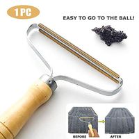 Portable Manual Fabric Shaver Clothes Lint Remover Trimmer Brush Scratch Cut Tool Wooden Shaver for Sweater Woven Coat No Damage to Cloth No Batteries for Home Dormitory Travel (1 Pack)