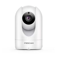 Foscam Home Security Camera, R2 Full HD 1080P WiFi IP Camera with Real-time 1080P Video at 25FPS, Pan Tilt 8X Digital Zoom, Motion Detection & Alert, Optional Cloud Service Available, White