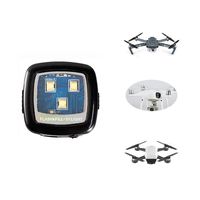 FUNTEN Hight Intensity CREE Strobe Light for DJI Drone Strobe Light KIT Spotlight Quadcopter for Inspire Phantom Mavic Typhoon H Yuneec for Night Navigation, Rechargeable-White Color