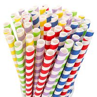 100 Pack Biodegradable Wide Paper Smoothie & Boba Straws - 10 mm Extra Wide Jumbo Paper Straws for Smoothies, Bubble/Boba Tea, Milkshakes, Jumbo Drinks - Great Party Supplies Decorations