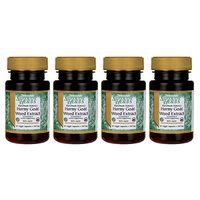 Swanson Maximum Potency Horny Goat Weed Extract 300 Milligrams 30 Veg Capsules (4 Pack)