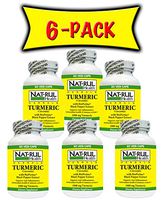 Turmeric (Curcumin) w Black Pepper Extract 1000mg 60 Count 6 Pack