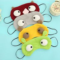 Cute Carton Animal Big Funny Eye Emoji Sleeping mask Soft Lightweight Comfortable Breathable eyeshade Good Sleeping Eye Patch Travel nap Sleeping blinder Sleep Masks (Funny Eye Gray)