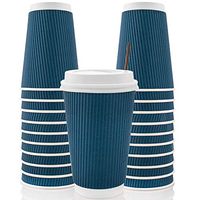 90 Count Disposable Coffee Cups 16 oz-Paper Coffee Cups with Lids-16 oz Coffee Cups-Coffee Cups 16oz-Togo Coffee Cups With Lids- Coffee Cups Disposable With Lids-Paper Cups with Lids