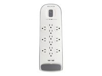 Belkin 12-Outlet Surge Protector Power Strip with 2 USB Ports and 6-Foot Power Cord (BV112050-06) (Renewed)