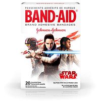 Band-aid Brand Adhesive Bandages for Minor Wound Care, Star Wars Characters, Assorted Sizes, 20 Count (Pack of 24)