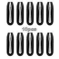 Hombosi10pcs Peeps Portable Eyeglasses Cleaner Carbon Clean Injected Eyeglasses Sunglasses Brush Tools Presbyopic Glasse Cleaner Microfiber Cleaning Clip Soft Brush,Black