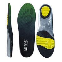 MUOU Sneakers Insoles Inserts Neutral Arch Support Sports Shoes Insole Performance Running Shoes for Men and Women Foot Pain，Relieve Flat Feet, High Arch (Green, 7-8.5 Women/5-6.5 Men)