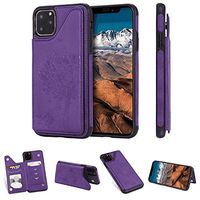 iPhone6 & iPhone6S Cat Tree Pure Purple Flip Case Leather Cover Kickstand Card Holders Wallet case Extra-Shockproof Business