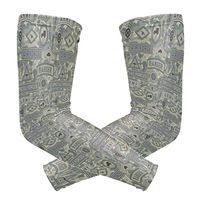 Unisex Arm Sleeve Grey Air Force Camo UV Protection Arm Compression Sleeve Skin Protection Sport Arm Cooler Sleeve for Running Hiking Jogging Motorcycling Climbing Camping