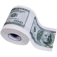 Toilet Paper Funny Prank Toilet Roll Paper, Trump Dollar Money Sudoku Patterns Toilet Papers (100USD)