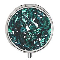 Pill Cases Metal,Custom Round Medecine Case Medecine Bottle Mini Travel Pill Vitamin Decorative Box Case Holder