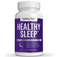 Healthy Sleep All-Natural Sleep Aid - Fall Asleep Quickly, Get Restful Sleep, Wake Up Energized | 60 Capsule Bottle| Herbal Supplement with Melatonin, Valerian, Chamomile