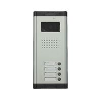 Intercom Doorbell Apartment Wired Video Intercom Door Phone Audio Visual Entry System 4 Units