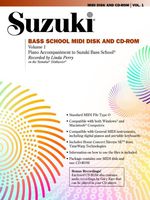 Suzuki Bass School MIDI Disk Acc./CD-ROM, Vol 1: MIDI Disk & CD-ROM