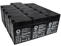 SPS Brand 6V 14 Ah Terminal T1T2 Replacement Battery for Emergi-Lite 6M5 (16 Pack)