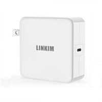 LINKIM 65W USB-C Power Adapter Type C Wall Charger with Power Delivery Foldable Plug for Apple MacBook 12, MacBook Pro 13.3'', iPhone X,Google Pixle, Samsumg Galaxy S8, LG G6/G5, HTC 10 and More