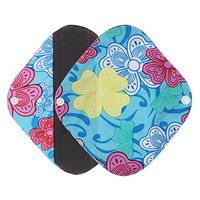 Jonerytime❤️ Reusable Bamboo Cloth Washable Menstrual Pad Mama Sanitary Towel Pad (L, Sky Blue)