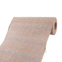 uxcell Burlap Deer Pattern Festival DIY Sewing Handcraft Wrapping Ribbon Roll 5.5 Yards