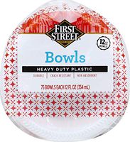 First Street 12 oz Plastic Bowls