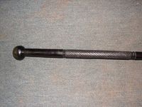 Zulu Knobkerrie Walking Stick Cane Ebony Wood