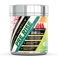 Amazing Muscle – PRE-Rise-Advance Pre-Workout Formula with BCAAs, Creatine HCL and More – Caffeine-Free - Promotes Energy for an Intense Workout - 400 Gram (Watermelon)