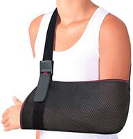ORTONYX Mesh Arm Support Sling Shoulder Immobilizer Brace – Breathable and Lightweight – Fully Adjustable - S-M Black