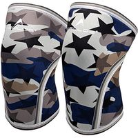 Knee Sleeves (1 Pair), 7mm Thick Compression Knee Braces Offer Strong Support for Weightlifting | Cross Training | Powerlifting | Bodybuilding | Squats | Gym and Other Sports (Small, Star Camo)