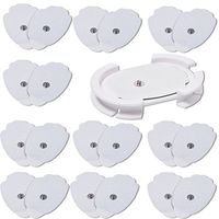NueMedics Tens Unit Electrodes Pads Wire Holder Sticky Board with Extra 10 Pairs Excellent Self Adhesive Snap On Electrode Pads for TENS Massage EMS - 100% Satisfaction Guarantee -