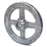 Phoenix Mfg. V-Groove Drive Pulley, 6'' Diameter, 3/4" Bore, Die Cast