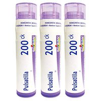 Boiron Pulsatilla 200ck, 80 Pellets, Homeopathic Medicine for Cold with Thick, Yellow Discharge, 3 Count