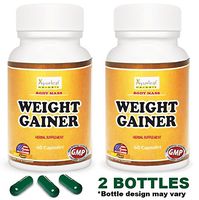 Ayurleaf Weight Gainer - Weight Gain Formula Men or Women. Gain Weight Pills (60) Tablets. Appetite Enhancer. Fast Weight Gainer. Skinny People gain Curves or Body Mass. (2) Bottles