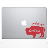 The Decal Guru Gotta Go Buffalo MacBook Decal Vinyl Sticker - 13" MacBook Air - Red (1072-MAC-13A-DR)
