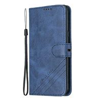 Lomogo Leather Wallet Case for LG G8 / G8S ThinQ with Stand Feature Card Holder Magnetic Closure, Shockproof Flip Case Cover for LG G8 / G8S - LOHEX120417 Blue