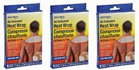 Air Activated Heat Wraps, Neck, Wrist, Shoulder Pain Therapy, 3-ct Set