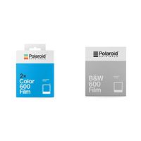 Polaroid Originals Instant Color Film for 600 - Double Pack, White (4841) &  Originals B&W Film for 600 (4671)