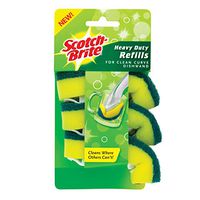 Scotch-Brite Heavy Duty Clean Curve Refills, Cleans Where Others Can't, 3 Refills