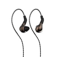 BLON BL-03 Earphones Yinyoo Blon 03 Hearphones Bass in-Ear Earphones Earbuds with 10mm Carbon Diaphragm Dynamic Driver and Detachable 2pins 0.78mm Cable(Brown Without mic)