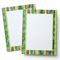 Stripe Foil Holiday Stationery Paper- 40 Count
