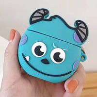 Rumbeast Unique Airpods Pro Case, 3D Cute Cartoon Airpods Pro Cover Soft Silicone Headphone Cover Cases Soft Full Protective Skin Cases for Girls Kids Women(Blue)