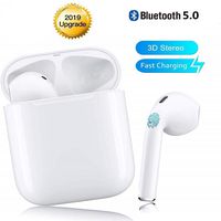 Bluetooth Headphones Wireless Touch Earbuds Auto Pairing Earphones Cordless Earbuds Sweatproof Stereo Headsets for iOS iPhone XS/XR/X/8/6s/7S Plus iPad and Android Sumsung Galaxy S7 S8 S9 S10 Plus