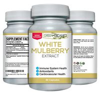 Pure White Mulberry Leaf Extract - Premium 1000mg - Natural Blood Sugar Stabilizing & Weight Loss Support Supplement - Antioxidant Rich & High in Fiber and Protein