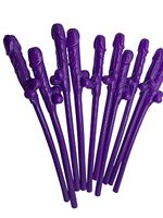 LAAT New Willy Drinking Straws Funny Hen Night Party Straws Assorted Color Do Willy Straws Party Accessories -10PCS