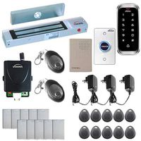 Visionis FPC-5600 One Door Access Control Outswinging Door 300lbs Maglock with VIS-3003 Slim Outdoor IP68 Weatherproof Keypad/Reader Standalone EM Mifare no Software 2000 Users Wireless Receiver Kit